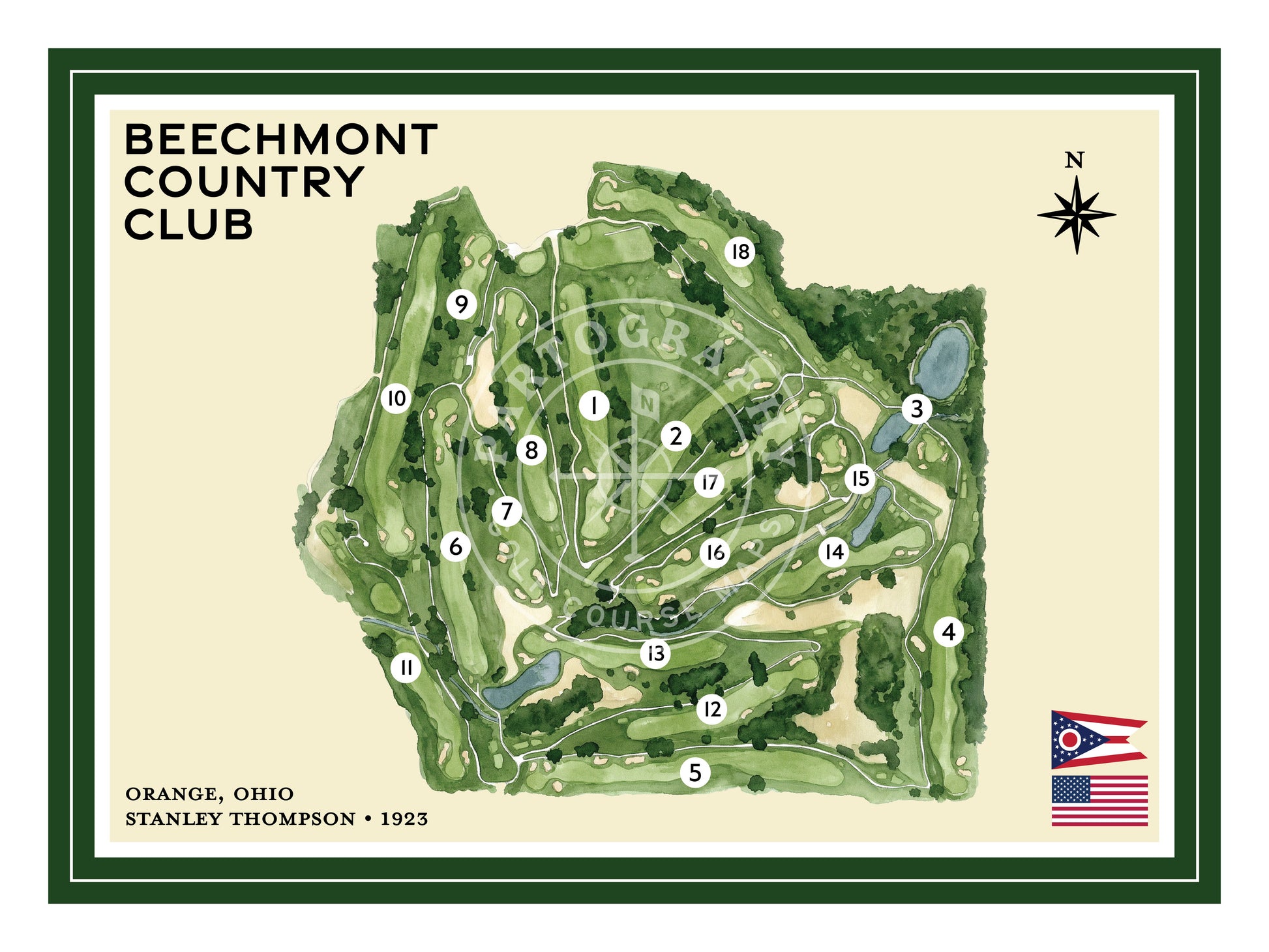 Beechmont golf course map