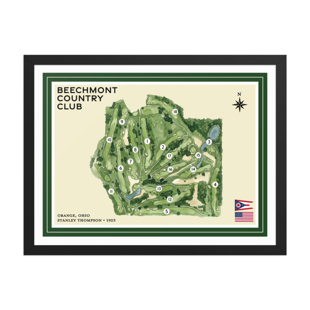 Beechmont Country Club framed black