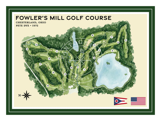 Fowlers Mill golf course map