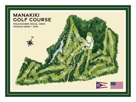 Manakiki golf course map