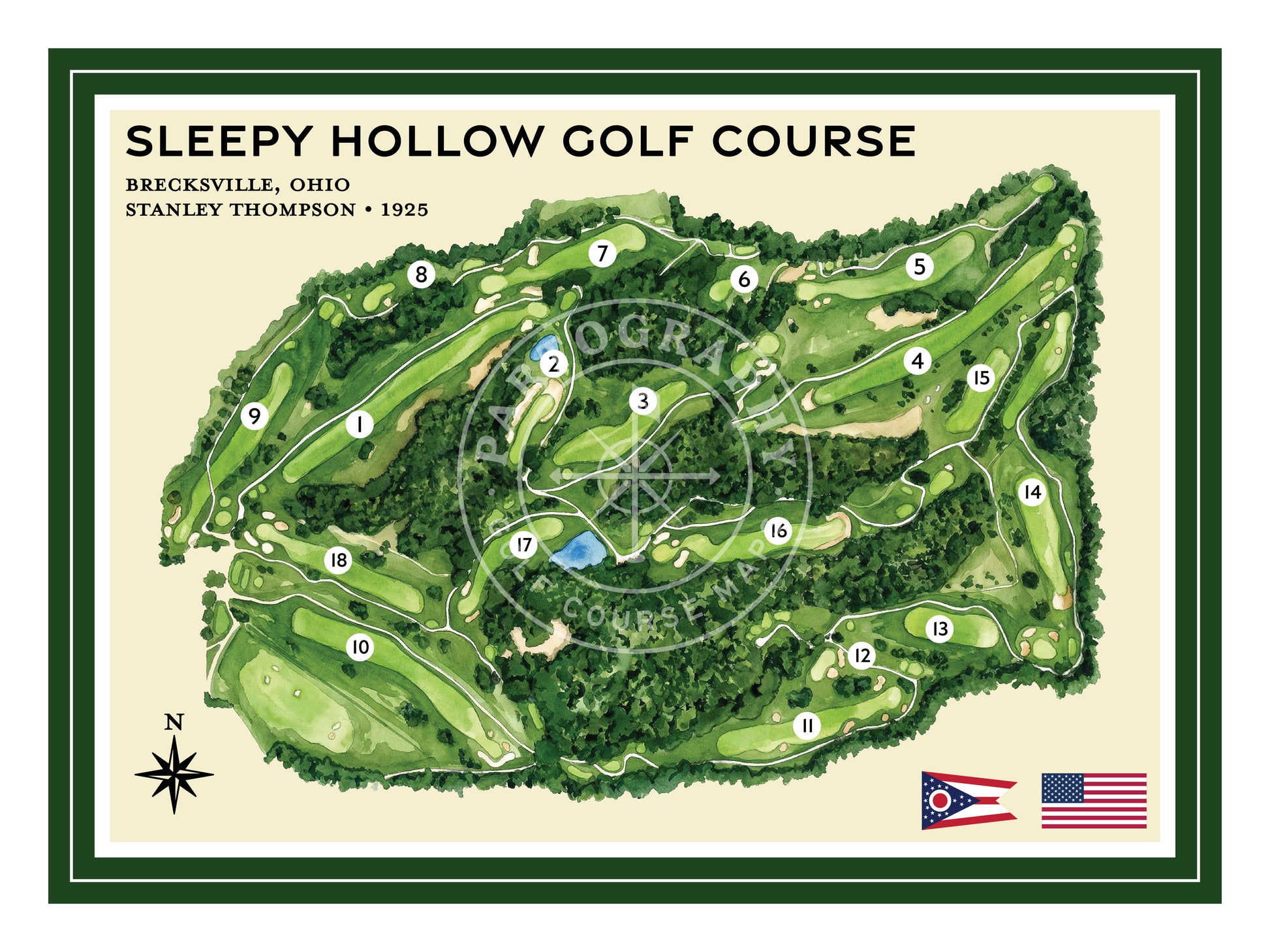 Sleepy Hollow golf course map